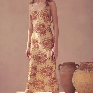 Savannah Morrow The Label Orla Floral Print Ahimsa Silk Slip Dress